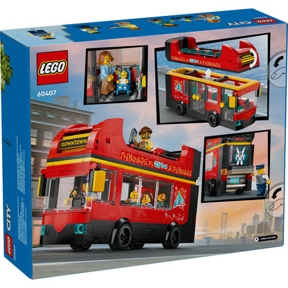 AUTOBUZ TURISTIC ROSU CU ETAJ - LEGO CITY (60407)