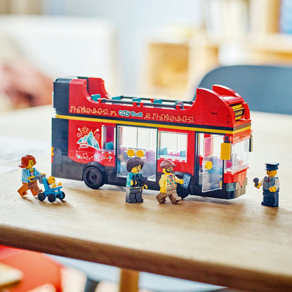 AUTOBUZ TURISTIC ROSU CU ETAJ - LEGO CITY (60407)