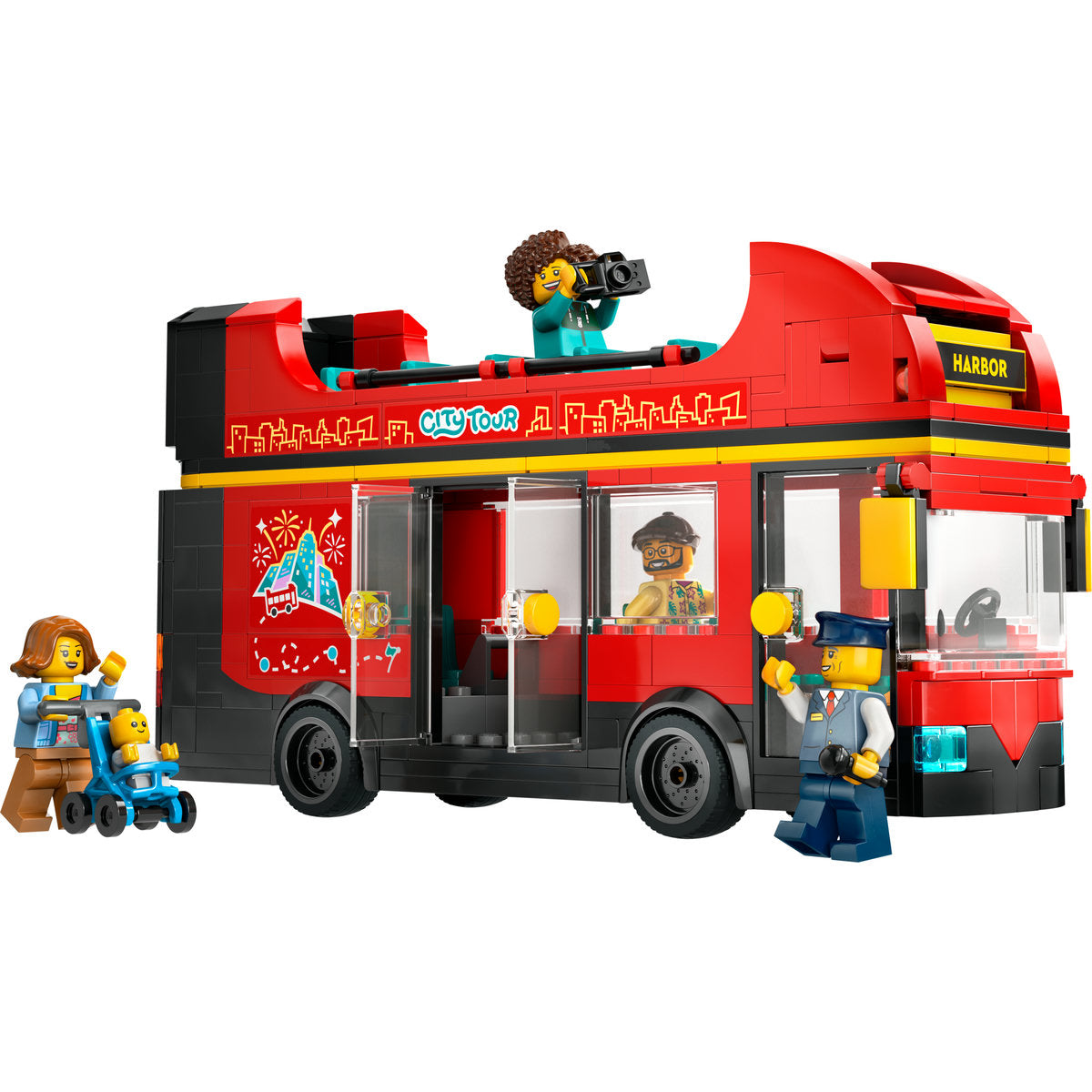 AUTOBUZ TURISTIC ROSU CU ETAJ - LEGO CITY (60407)