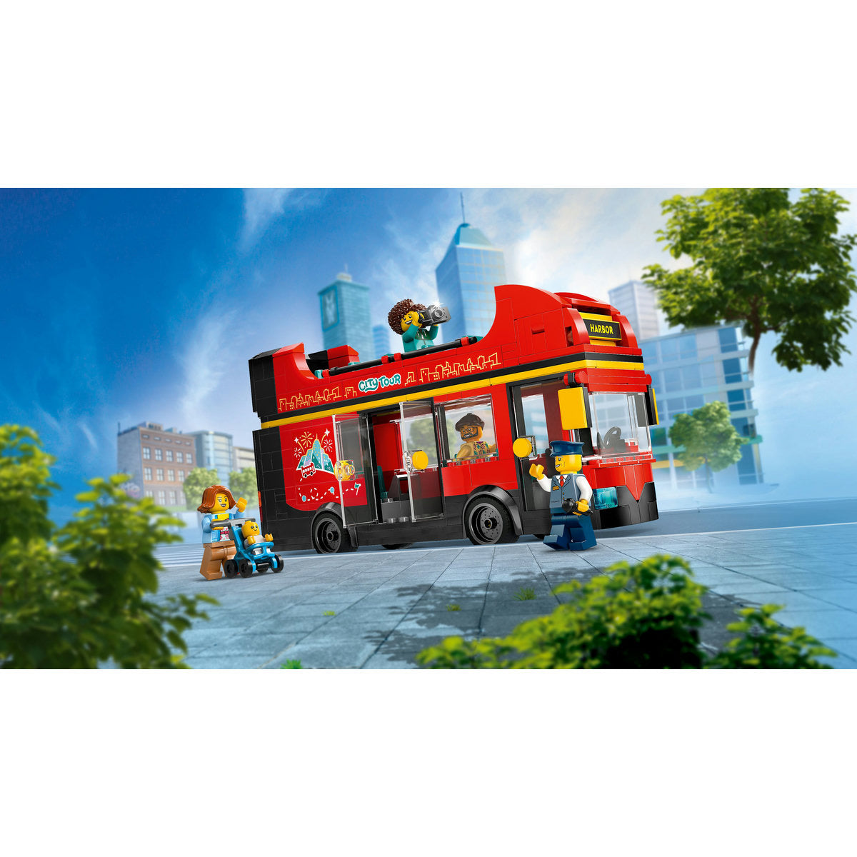 AUTOBUZ TURISTIC ROSU CU ETAJ - LEGO CITY (60407)