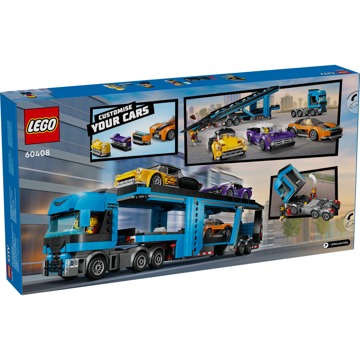 CAMION TRANSPORTOR DE MASINI SPORT - LEGO CITY (60408)