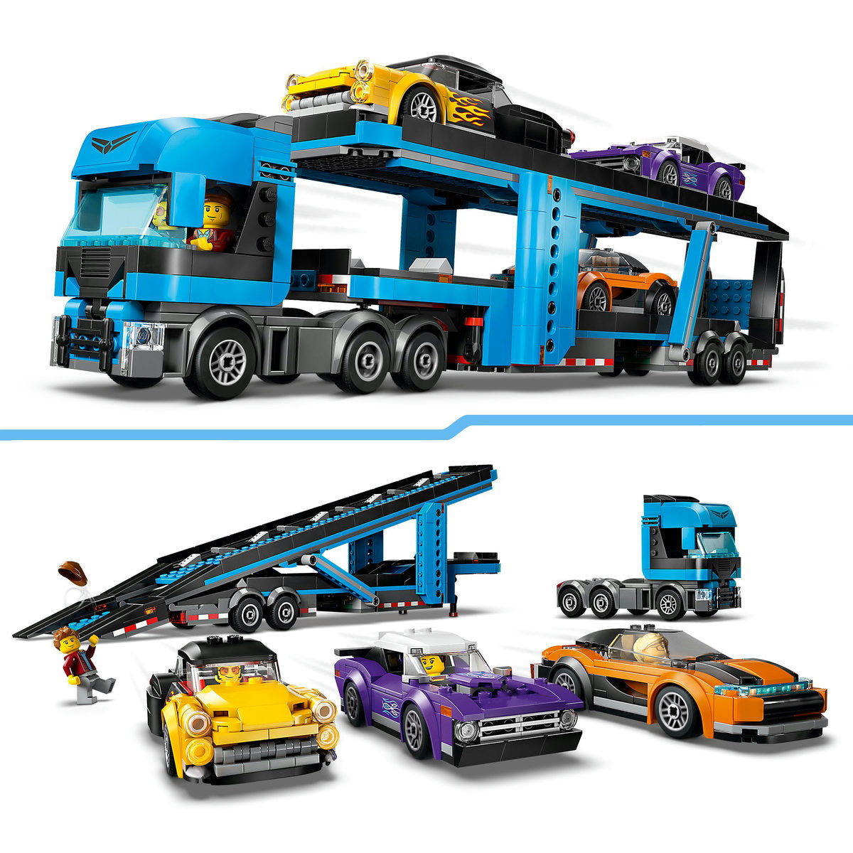 CAMION TRANSPORTOR DE MASINI SPORT - LEGO CITY (60408)