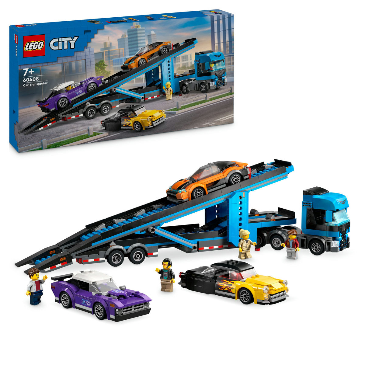 CAMION TRANSPORTOR DE MASINI SPORT - LEGO CITY (60408)