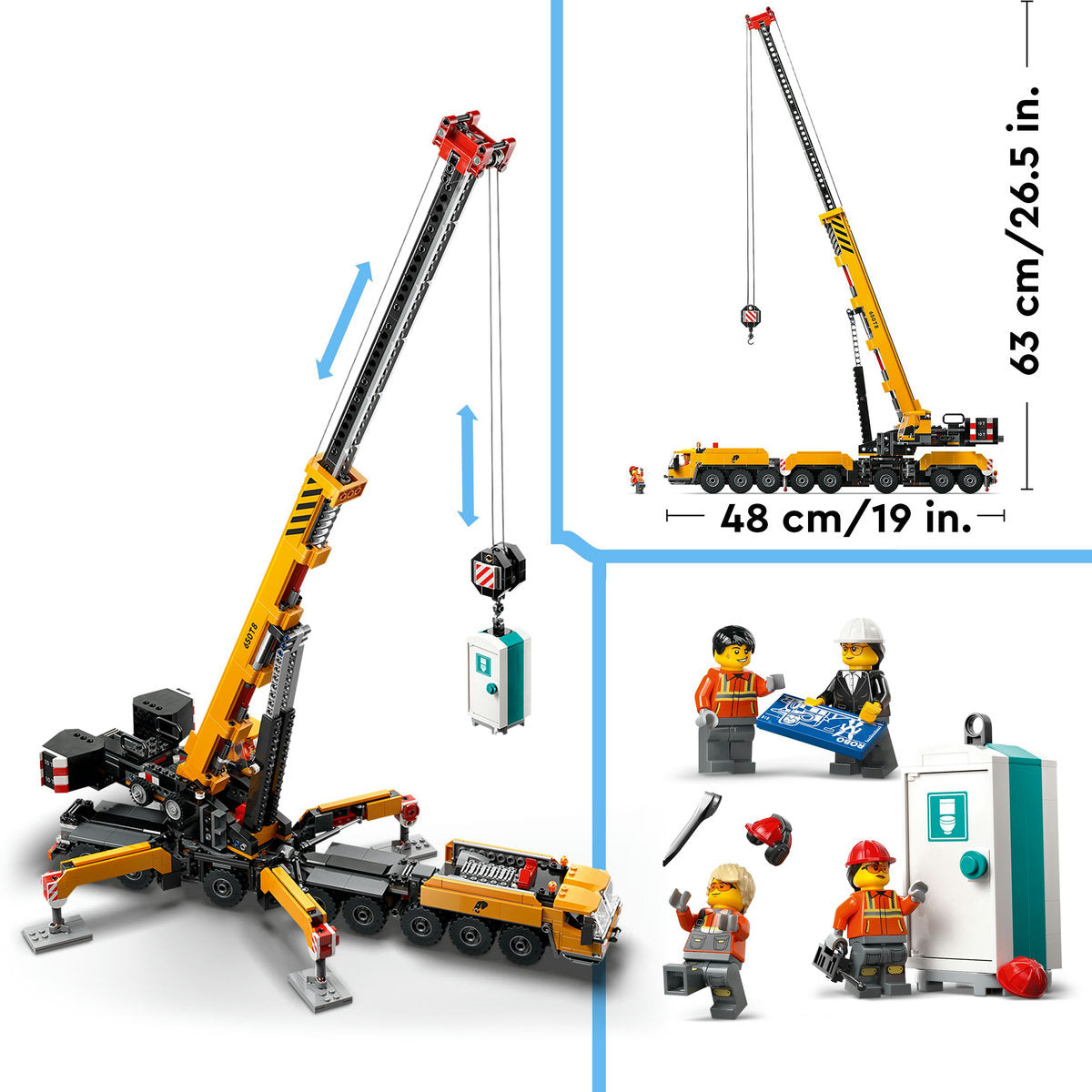 MACARA MOBILA GALBENA DE CONSTRUCTII - LEGO CITY (60409)