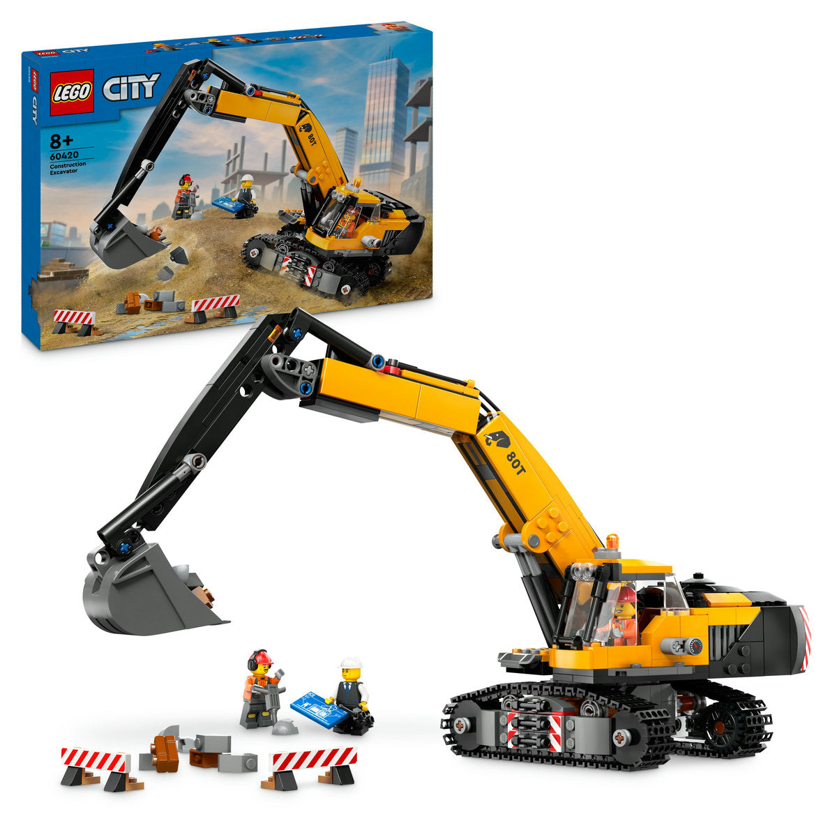 EXCAVATOR GALBEN DE CONSTRUCTII - LEGO CITY (60420)