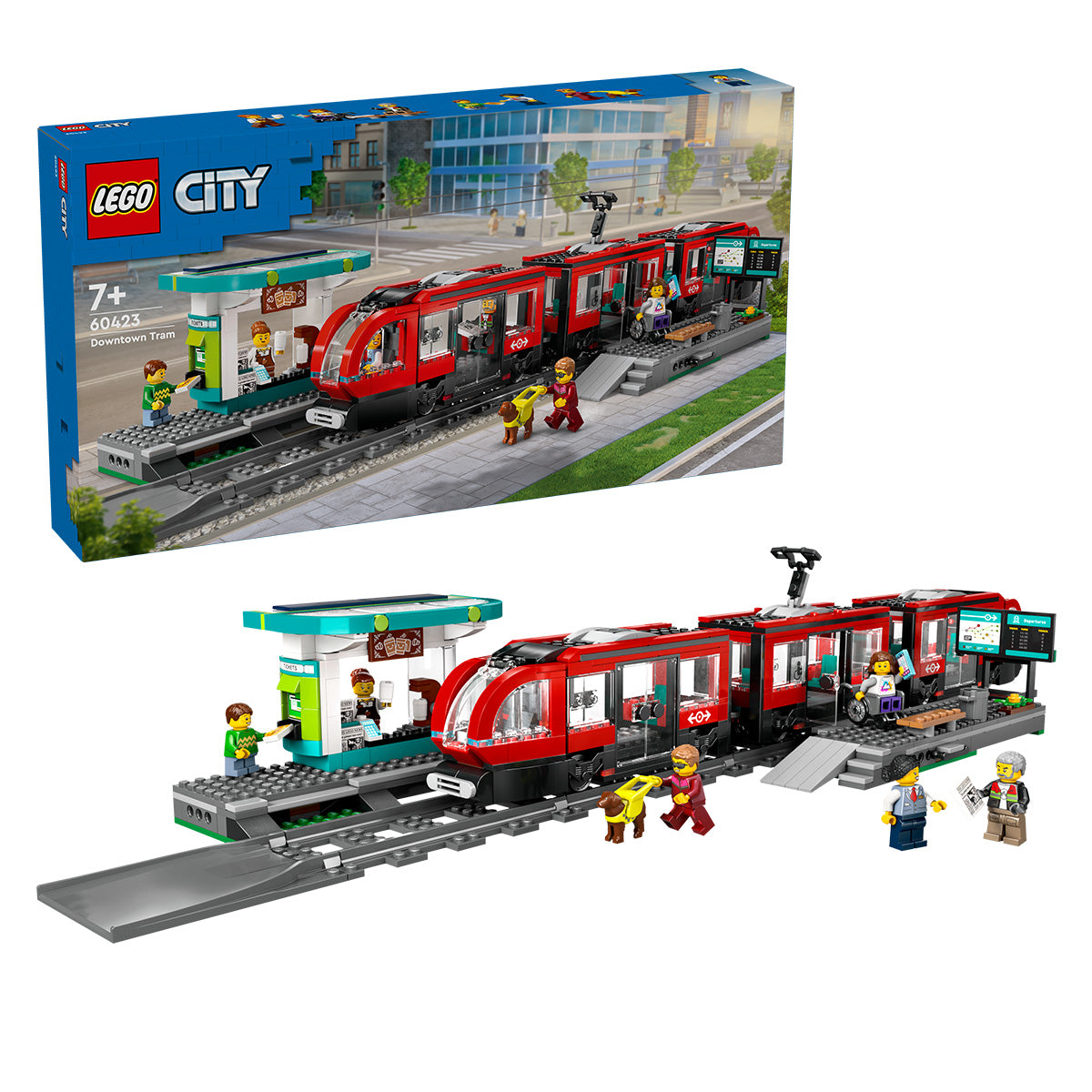 STATIE SI TRAMVAI IN CENTRUL ORASULUI - LEGO CITY (60423)