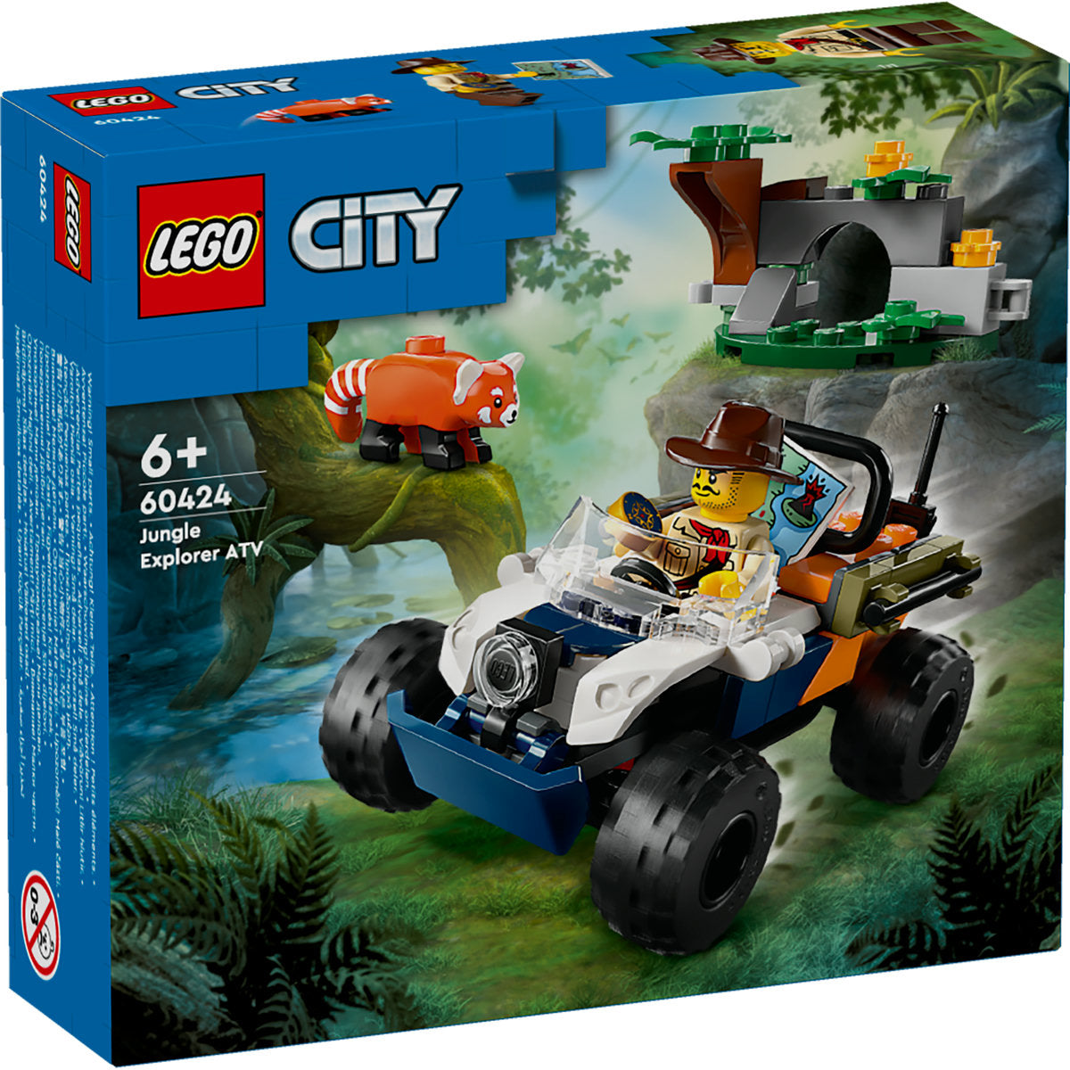 EXPLORATORUL JUNGLEI PE ATV ÎN CAUTAREA UNUI PANDA ROSU - LEGO CITY (60424)