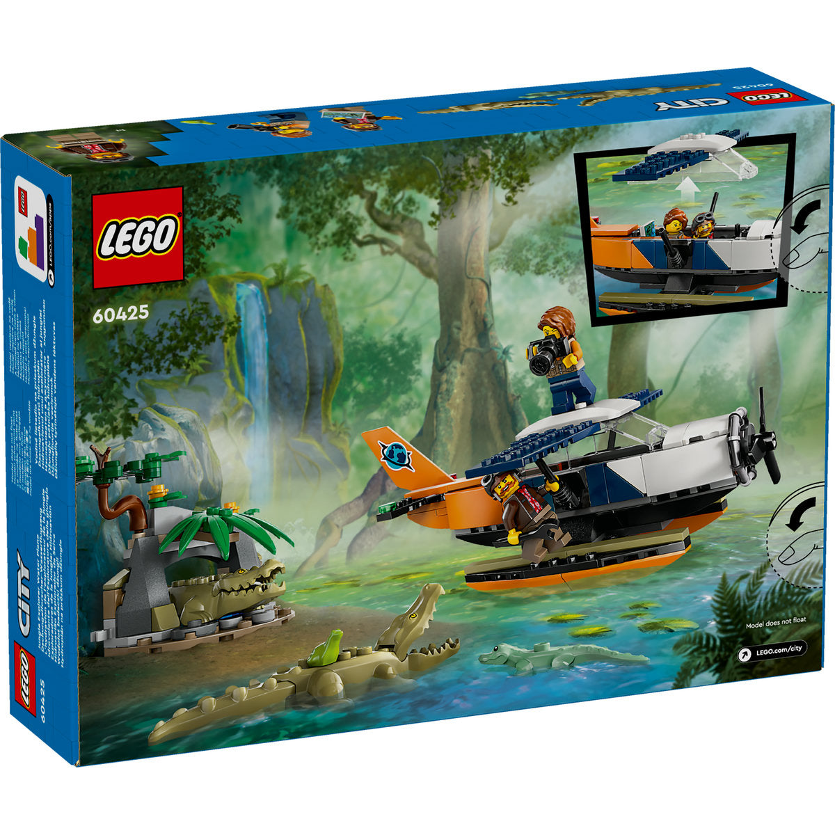 HIDROAVIONUL UNUI EXPLORATOR AL JUNGLEI - LEGO CITY (60425)