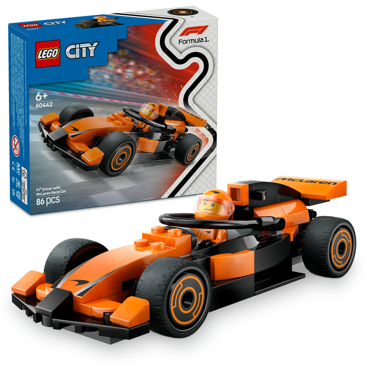 PILOT F1 CU MASINA DE CURSE MCLAREN - LEGO CITY (60442)