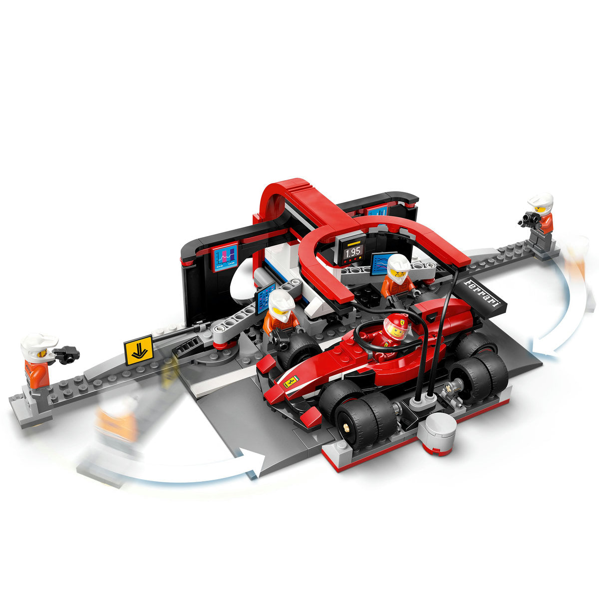 BOXA SI MECANICI F1 CU MASINA FERRARI - LEGO CITY (60443)