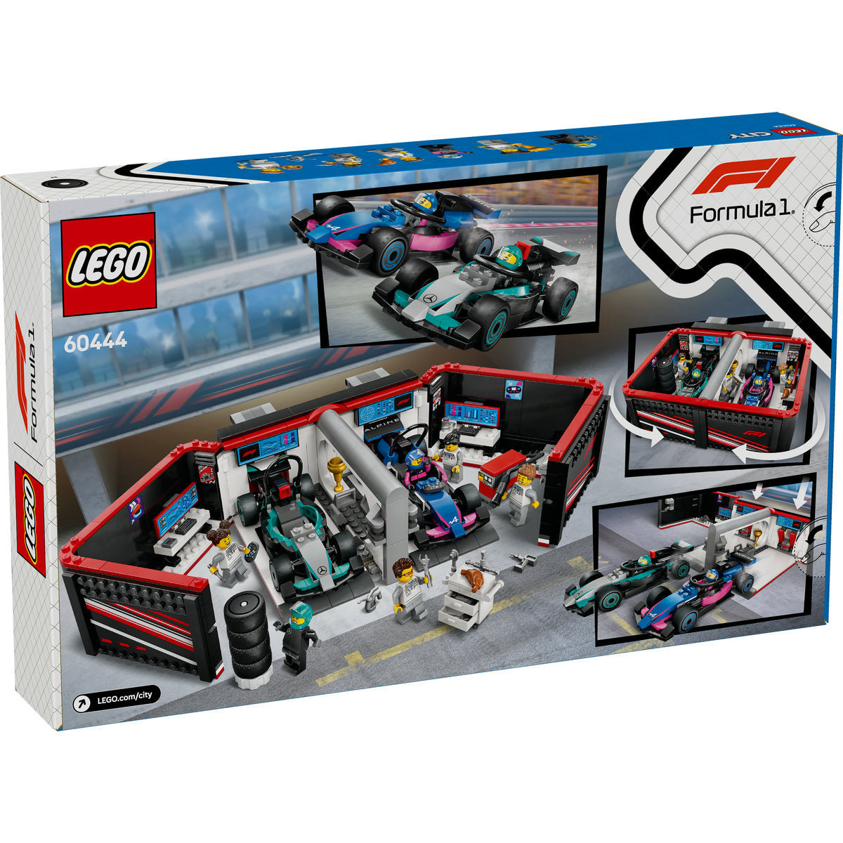 GARAJ F1 SI MASINI MERCEDES-AMG SI ALPINE - LEGO CITY (60444)