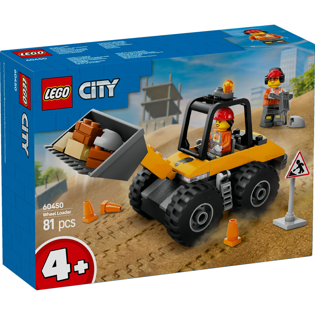 ÎNCARCATOR PE ROTI GALBEN PENTRU CONSTRUCTII - LEGO CITY (60450)