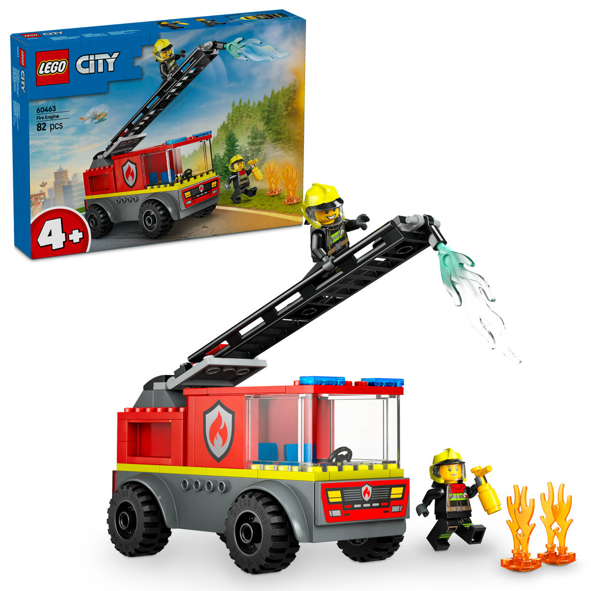 CAMION DE POMPIERI CU SCARA - LEGO CITY (60463)