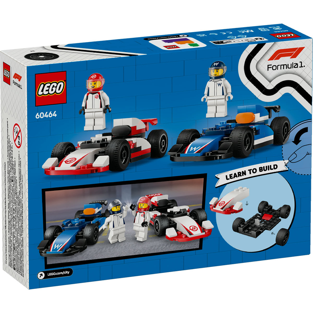 MASINI DE CURSE F1 WILLIAMS RACING SI HAAS F1 - LEGO CITY (60464)