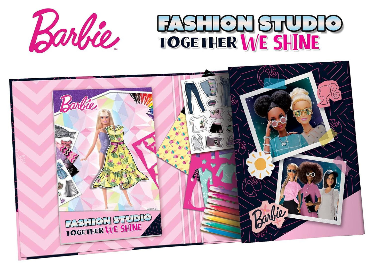 SET DE COLORAT CU ACTIVITATI BARBIE - FASHION STUDIO - LISCIANI (L12808)