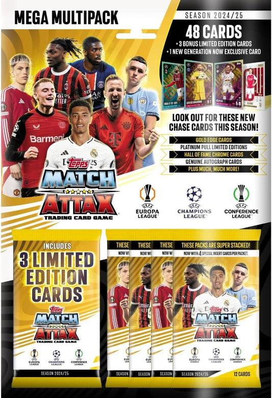 SET CARTONASE MEGA MULTIPACK - MATCH ATTAX 24/25 - TOPPS (5053307071667)