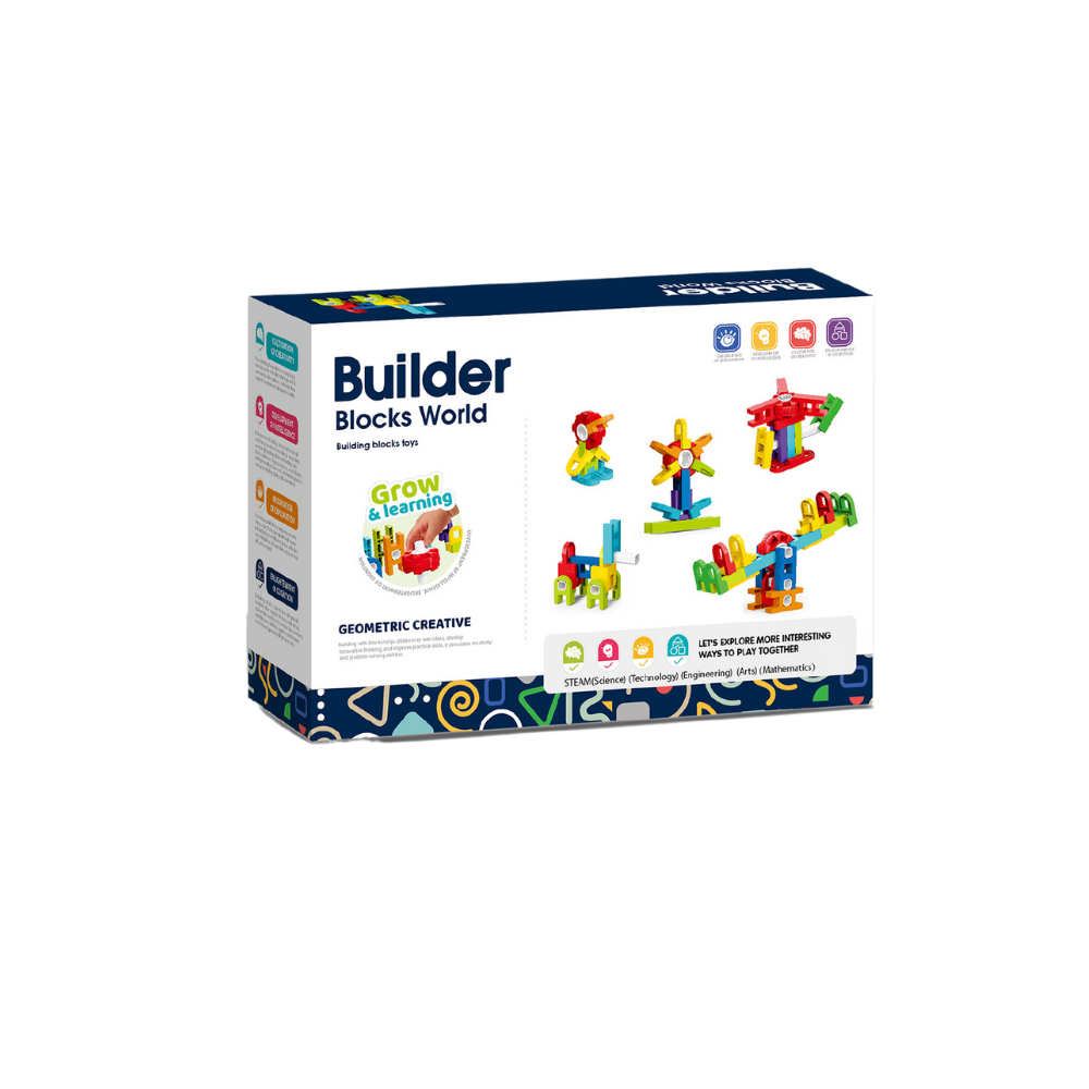 SET DE CONSTRUCTIE STEAM - FUN BLOCKS (26 PIESE) - BUFNITEL (188-676)