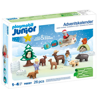 PLAYMOBIL JUNIOR - CALENDAR ZAPADA DE CRACIUN - PLAYMOBIL CHRISTMAS (PM70297)