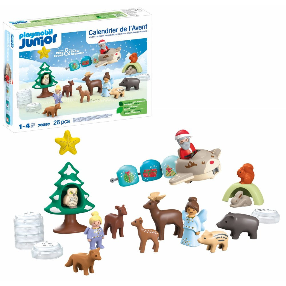 PLAYMOBIL JUNIOR - CALENDAR ZAPADA DE CRACIUN - PLAYMOBIL CHRISTMAS (PM70297)