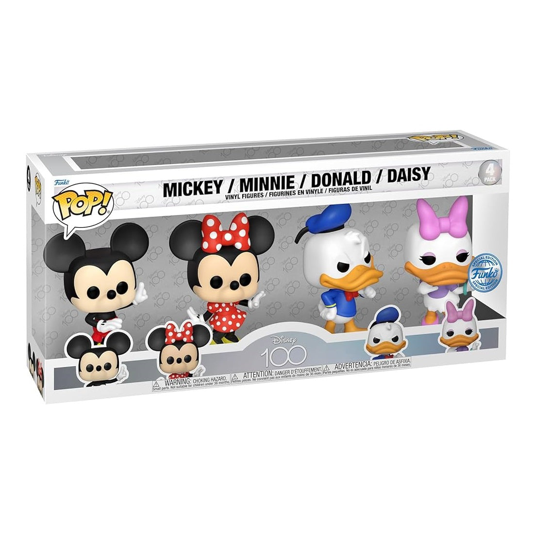 FUNKO POP DISNEY: DISNEY CLASSICS - 4PK - MICKEY / MINNIE / DONALD / DAISY - FUNKO (70339)