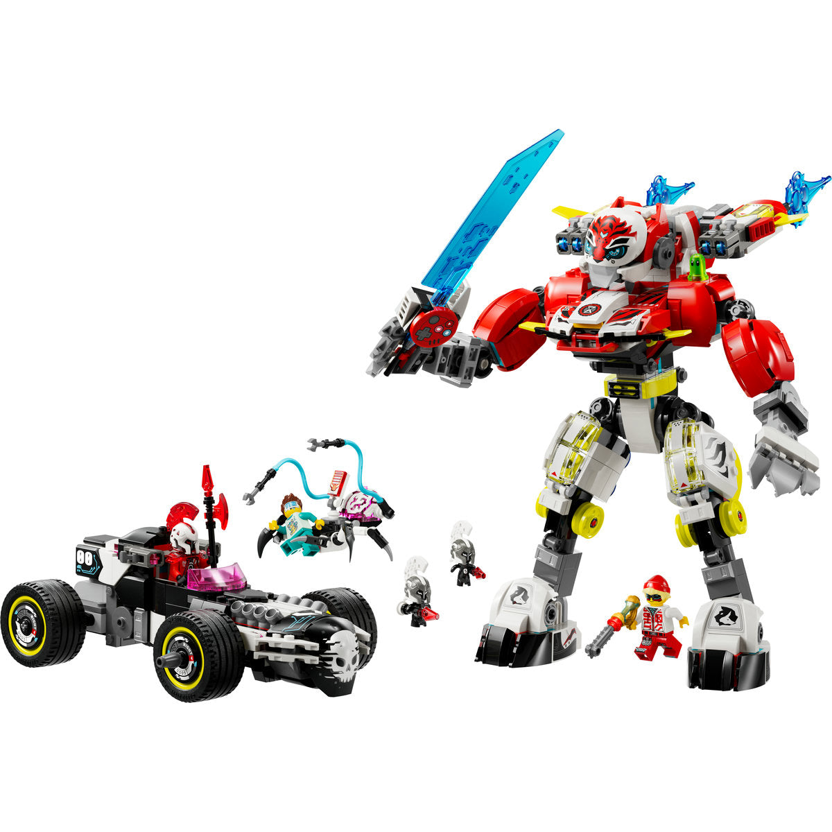 ROBOTUL TIGRU AL LUI COOPER SI MASINA HOT ROD A LUI ZERO - LEGO DREAMZZZ (71497)