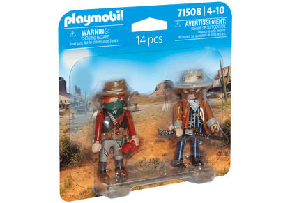 SET OF 2 FIGURES BANDIT AND SERIF - PLAYMOBIL WESTERN (PM71508)