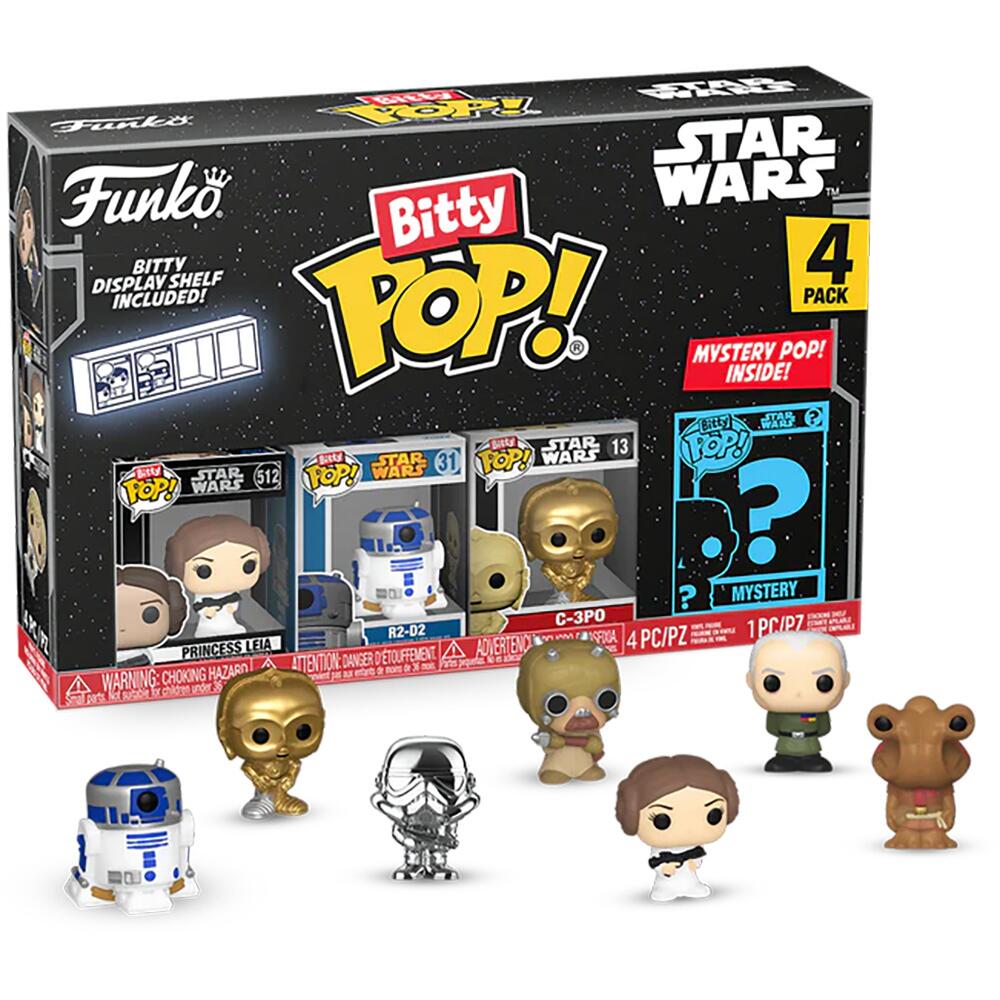 FUNKO BITTY POP: STAR WARS- LEIA 4PK - FUNKO (71512)