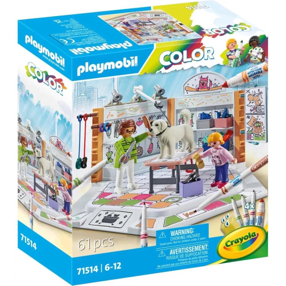 SALON PENTRU CAINI - PLAYMOBIL PM COLOR (PM71514)