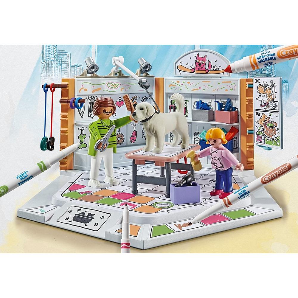 SALON PENTRU CAINI - PLAYMOBIL PM COLOR (PM71514)