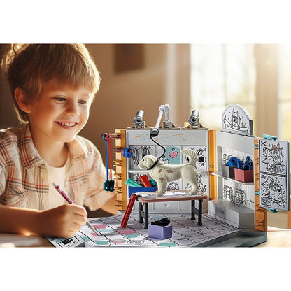 SALON PENTRU CAINI - PLAYMOBIL PM COLOR (PM71514)