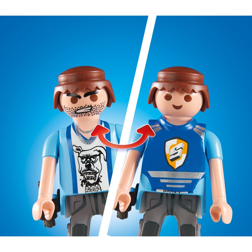 PLAYMOBIL - MASINA TRANSPORT BANI - PLAYMOBIL ACTION HEROS (PM71597)