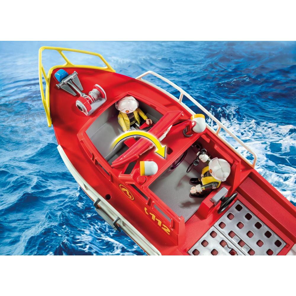 PLAYMOBIL - BARCA DE SALVARE - PLAYMOBIL ACTION HEROS (PM71598)