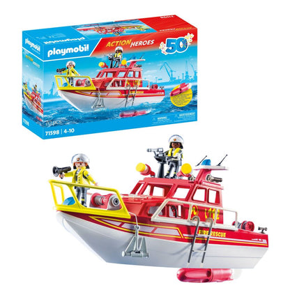 PLAYMOBIL - BARCA DE SALVARE - PLAYMOBIL ACTION HEROS (PM71598)