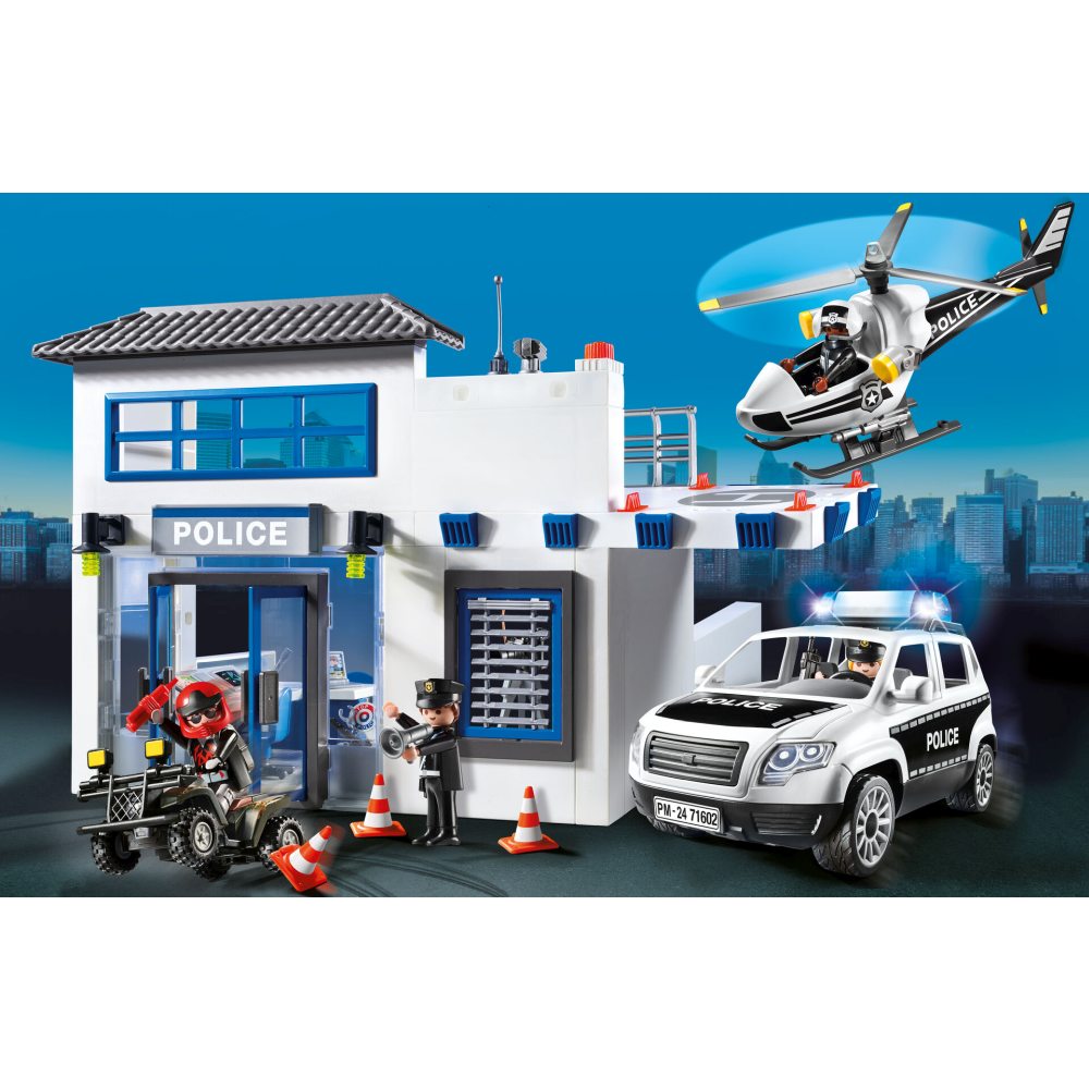 PLAYMOBIL - STATIA DE POLITIE - PLAYMOBIL ACTION HEROS (PM71602)