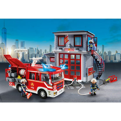 PLAYMOBIL - SET INTERVENTIA POMPIERILOR - PLAYMOBIL ACTION HEROS (PM71603)