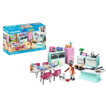 PLAYMOBIL - BUCATARIE CU LOC DE LUAT MASA - PLAYMOBIL MY LIFE (PM71608)