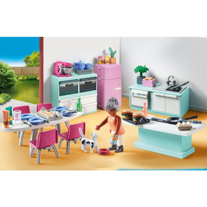 PLAYMOBIL - BUCATARIE CU LOC DE LUAT MASA - PLAYMOBIL MY LIFE (PM71608)