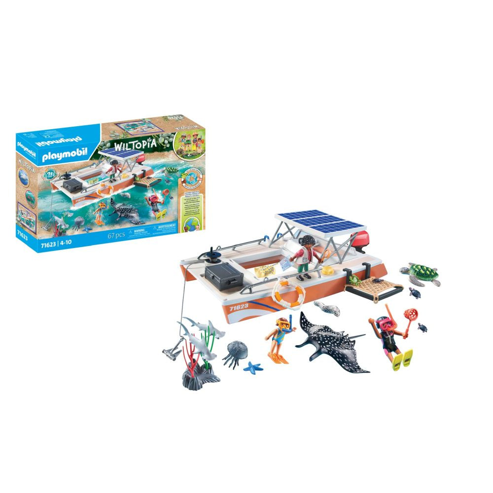 PLAYMOBIL - EXAMINAREA BARIERELOR DE CORALI - PLAYMOBIL WILTOPIA (PM71623)