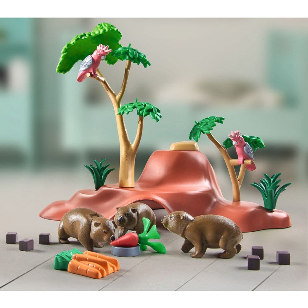 PLAYMOBIL - ADAPOST PENTRU WOMBAT - PLAYMOBIL WILTOPIA (PM71625)