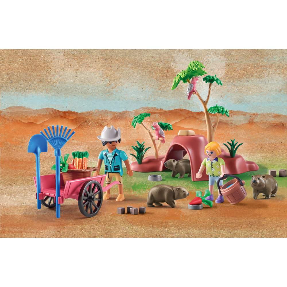 PLAYMOBIL - ADAPOST PENTRU WOMBAT - PLAYMOBIL WILTOPIA (PM71625)