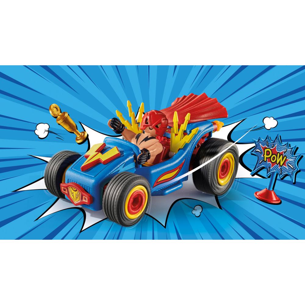 PLAYMOBIL - KART PULLBACK WRESTLING - PLAYMOBIL CRAZY KARTS (PM71632)