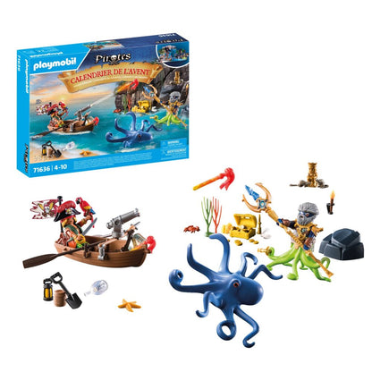 PLAYMOBIL - CALENDAR CRACIUN PIRATI SI CARACATITA - PLAYMOBIL CHRISTMAS (PM71636)