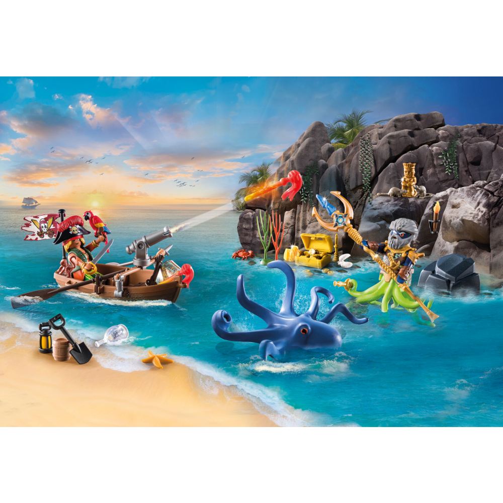 PLAYMOBIL - CALENDAR CRACIUN PIRATI SI CARACATITA - PLAYMOBIL CHRISTMAS (PM71636)