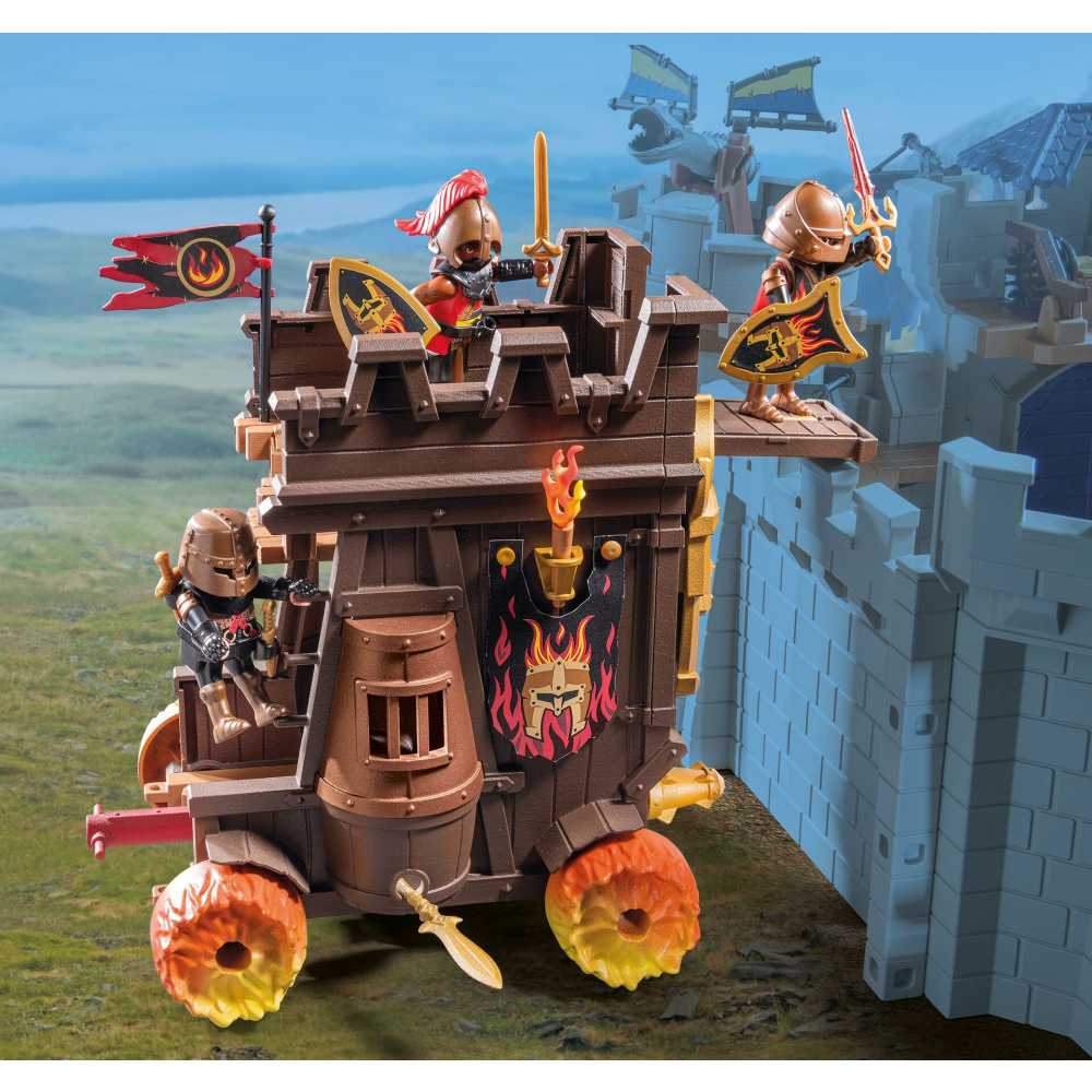 PLAYMOBIL - TRASURA DE LUPTA A ATACATORILOR BURNHAM RAIDERS - PLAYMOBIL NOVELMORE (PM71643)