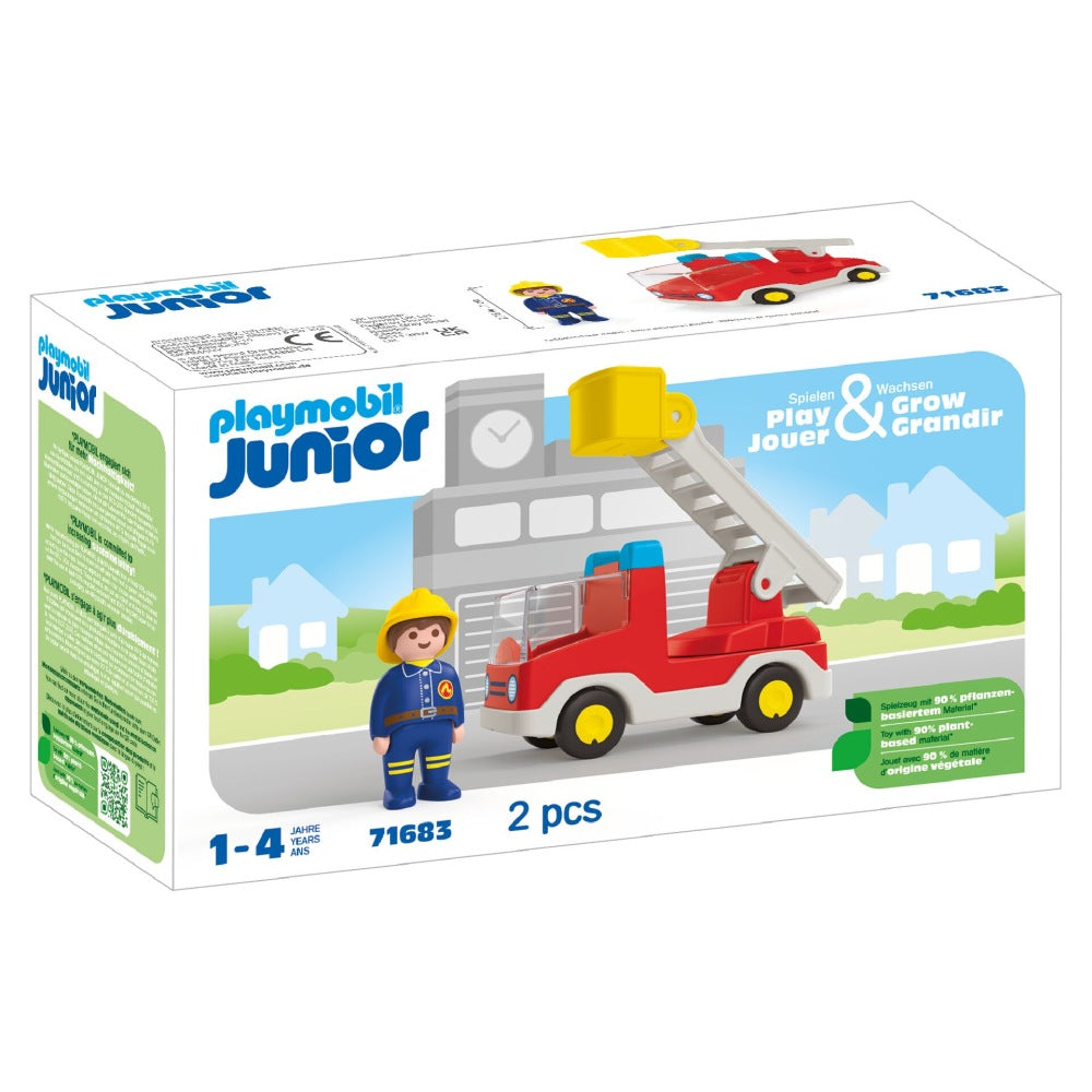 PLAYMOBIL JUNIOR - CAMION CU POMPIER - PLAYMOBIL JUNIOR (PM71683)