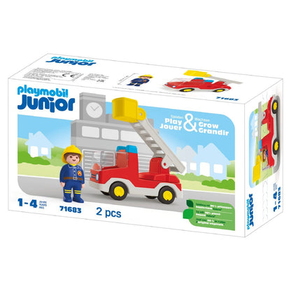 PLAYMOBIL JUNIOR - CAMION CU POMPIER - PLAYMOBIL JUNIOR (PM71683)