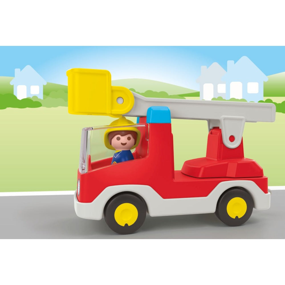 PLAYMOBIL JUNIOR - CAMION CU POMPIER - PLAYMOBIL JUNIOR (PM71683)