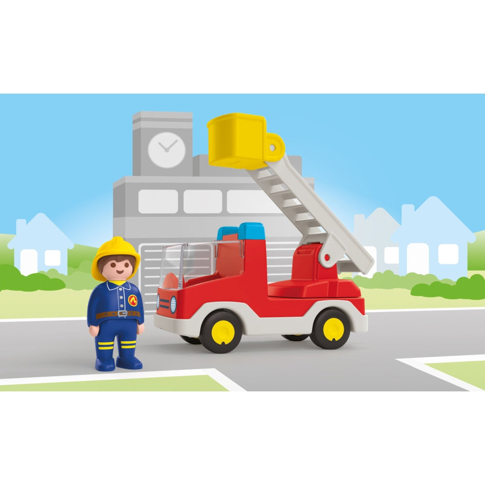 PLAYMOBIL JUNIOR - CAMION CU POMPIER - PLAYMOBIL JUNIOR (PM71683)