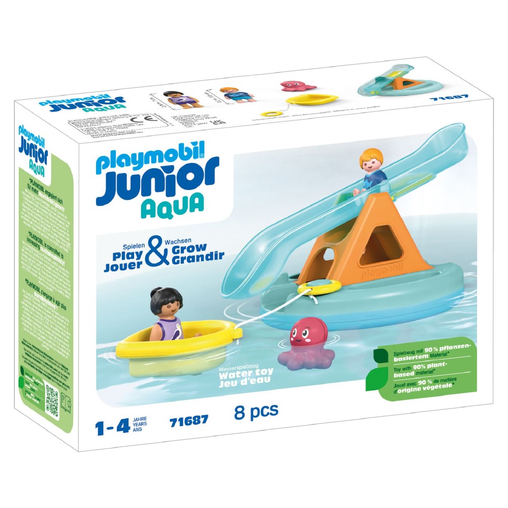 PLAYMOBIL JUNIOR AQUA - BALANSOAR DE APA SI BARCUTA - PLAYMOBIL JUNIOR AQUA (PM71687)