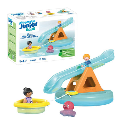 PLAYMOBIL JUNIOR AQUA - BALANSOAR DE APA SI BARCUTA - PLAYMOBIL JUNIOR AQUA (PM71687)